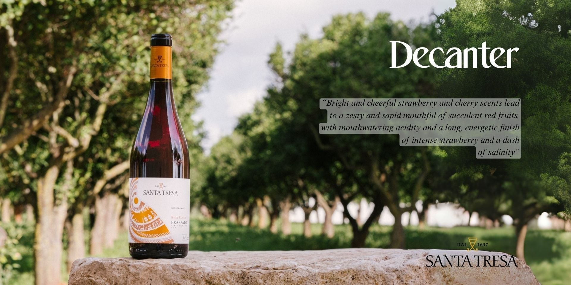 Premio di James Button su Decanter Magazine per il nostro Rina Russa Frappato!