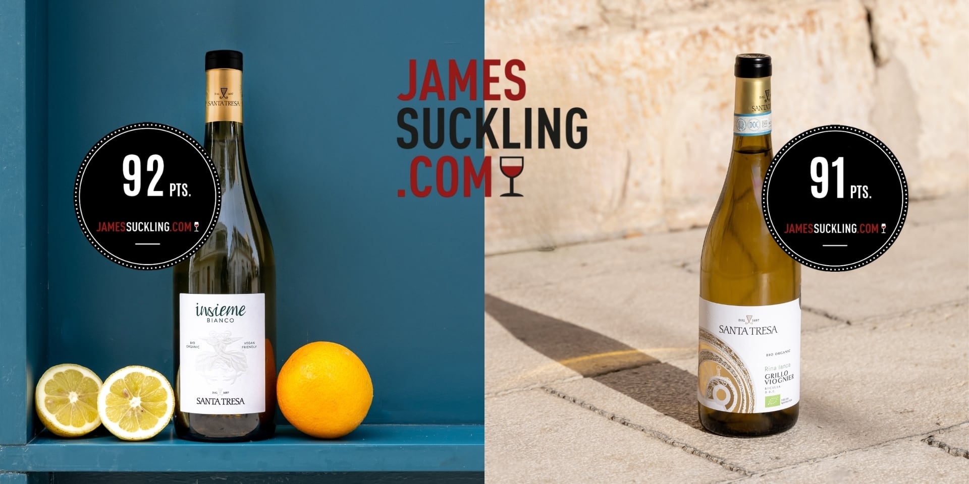 Strong scores from James Suckling for Santa Tresa Wines